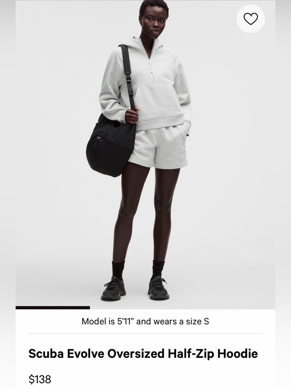 Lululemon Scuba Oversized Half Zip Hoodie